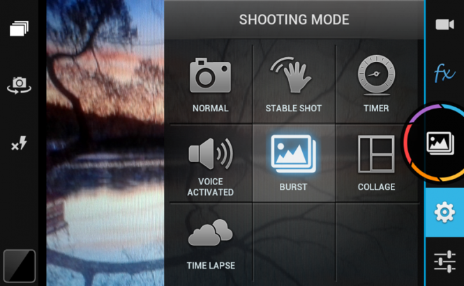 Camera Zoom FX Shooting Mode