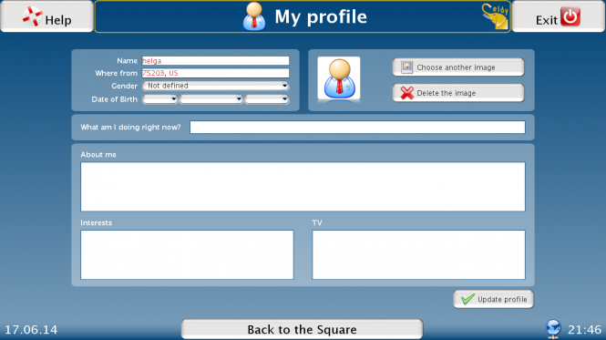 Set up your profile information and photo