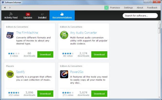 Software Informer Client: Recommendations