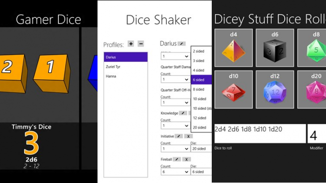 Digital Dice Throwing Tools