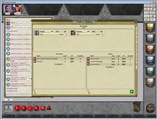 Playing Pathfinder in Fantasy Grounds