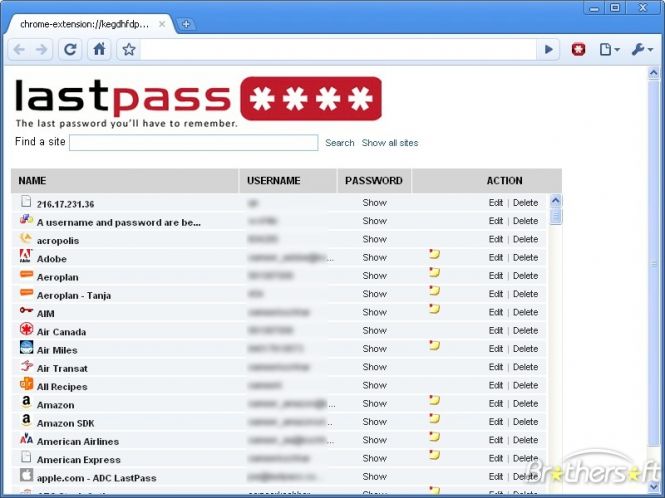 Make use of LastPass