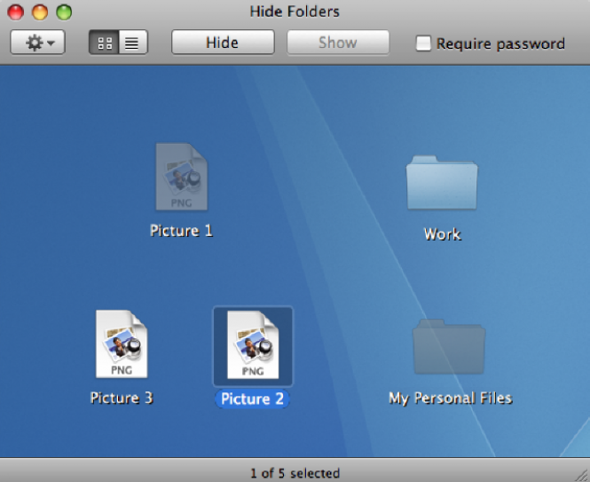 Hide Folders for Mac