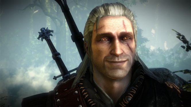 Geralt is happy