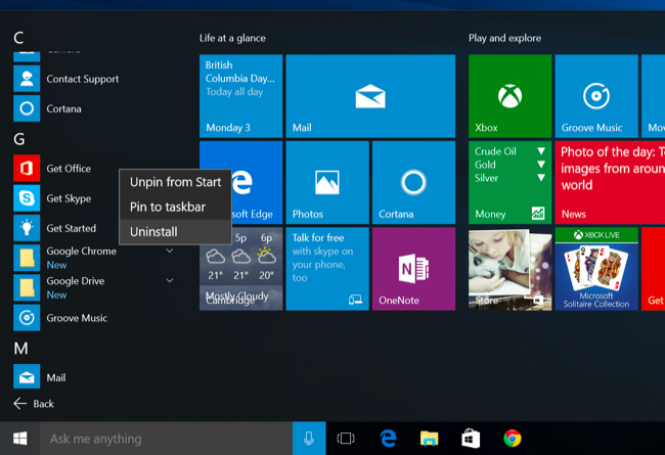 Get rid of default apps in Windows 10