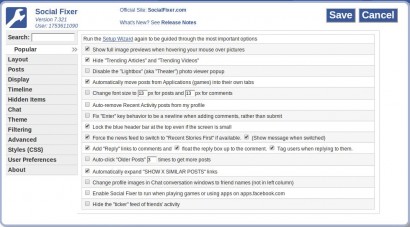 Social Fixer: Doesn't look that user-friendly. It is, though