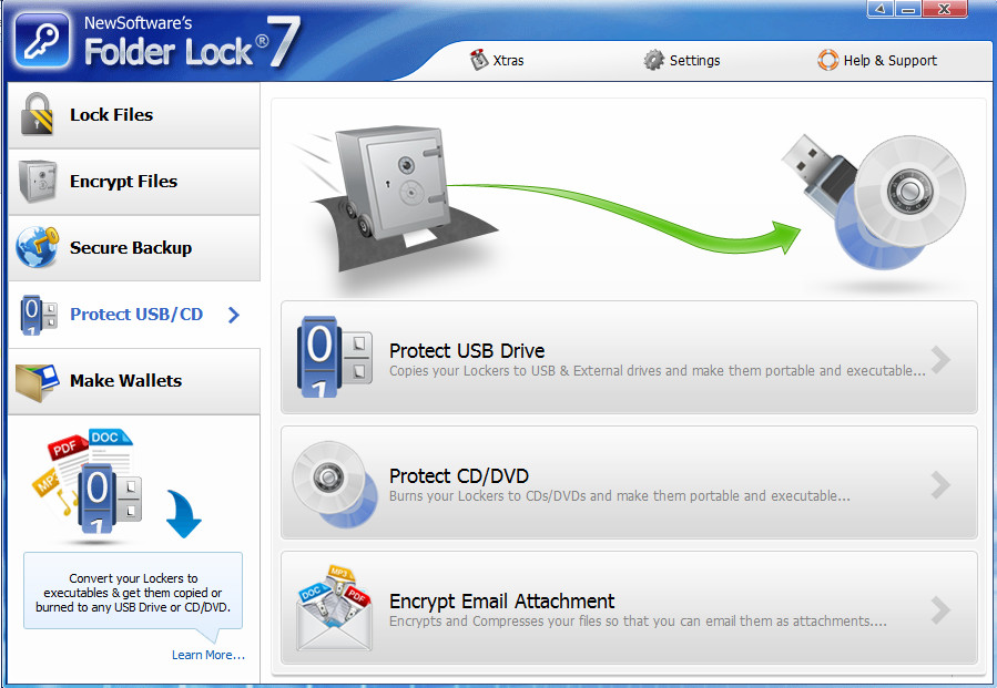 download folder lock key