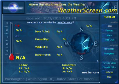 Weather Screen Couldn't Retrieve Data