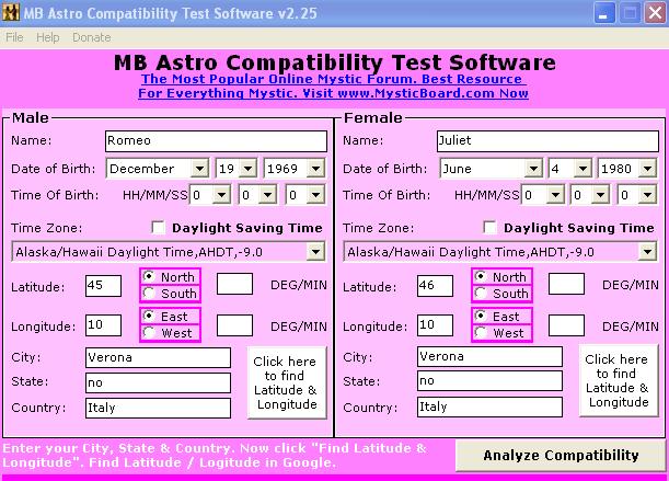 mayan astrology compatibility calculator