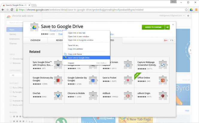 google drive chrome extension