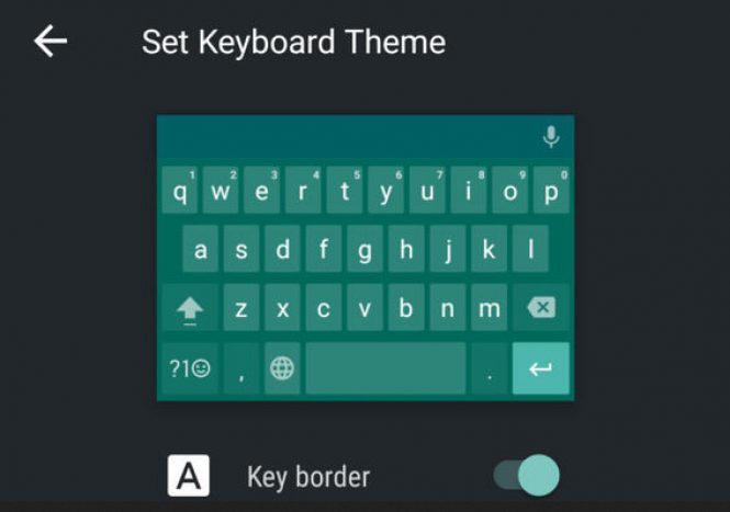 Google Keyboard custom theme