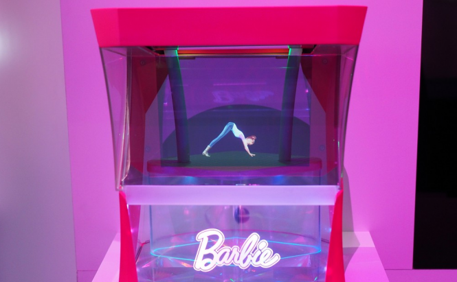 Barbie hologram dancing