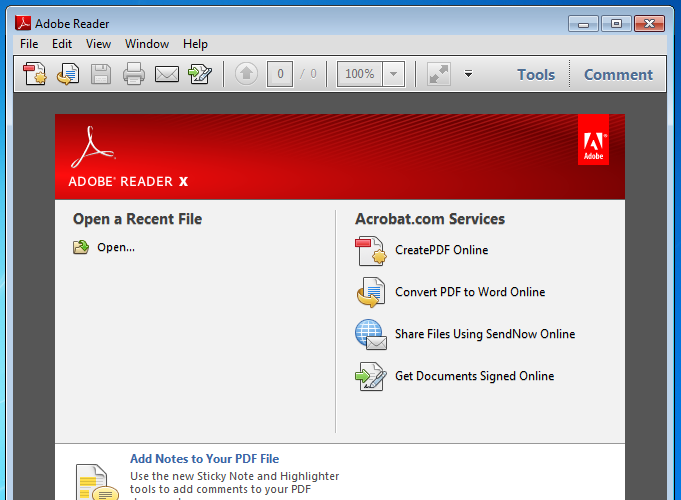 what is latest version of adobe reader for xp