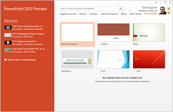 PowerPoint 2013 Window Design