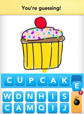 Someone’s guessing the word ‘Cupcake’